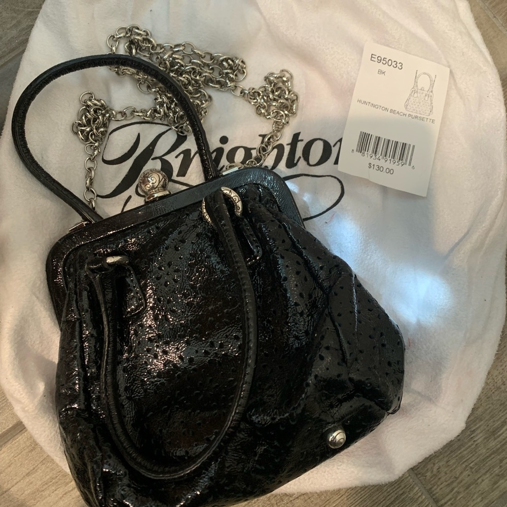 Brighton Huntington Beach Pursette - Black leather